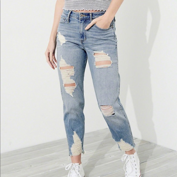 Hollister Jeans Hollister High Rise Mom Jeans Poshmark